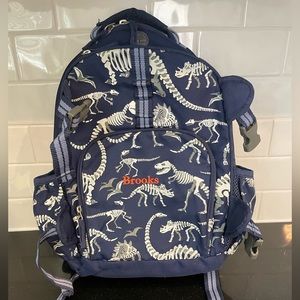 Pottery Barn Large Glow in the Dark Dino Bone Backpack "Brooks"